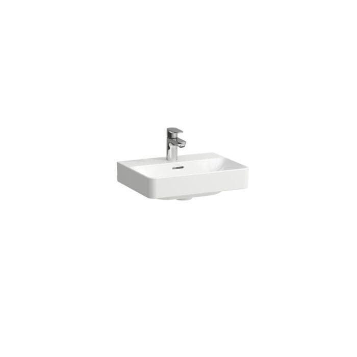 Laufen PRO X Handwaschbecken H8158614001041 45x34cm, Hahnloch, mit Überlauf, weiß Laufen Clean Coat
