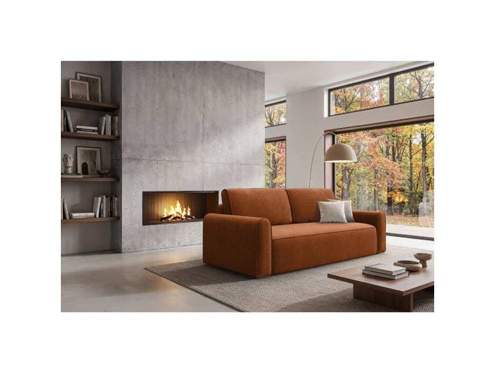 Livetastic Schlafsofa, Terracotta, Kunststoff, Füllung: Schaumstoff, Silikon, 240x92x103 cm, Bettkasten erhältlich, Stoffauswahl, Schlafen auf Sitzhöhe, Bettfunktion erhältlich, Wohnzimmer, Sofas & Couches, Schlafsofas, Schlafsofas mit Bettkasten
