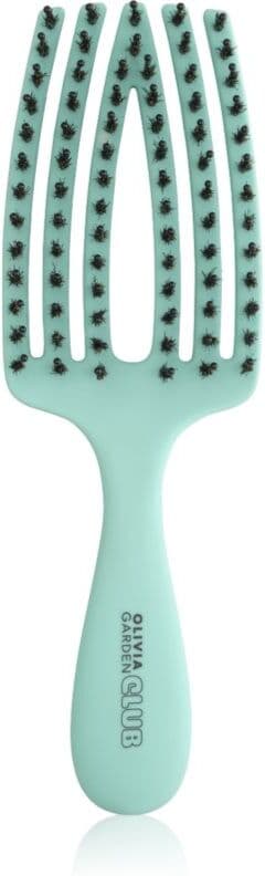 Olivia Garden Club The Nomad Detangling&Shine Fingerbrush​ επίπεδη βούρτσα για τα μαλλιά Mint 1 τμχ