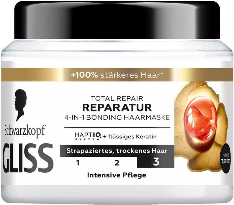 Gliss Kur - Total Repair 4-in-1 Haarmaske, 400 ml