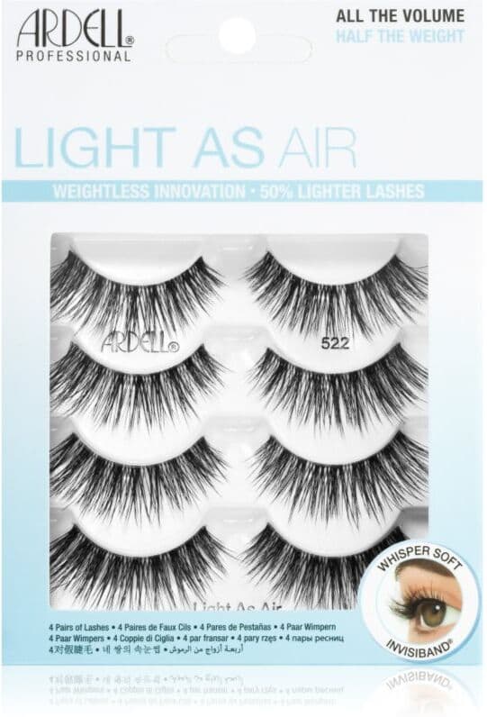 Ardell Light As Air Multipack Lösögonfransar typ 522 2x4 st.