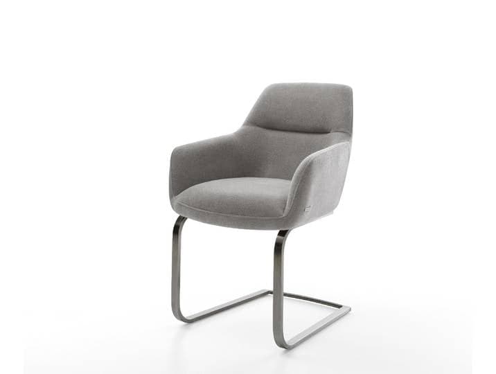 Cantilever Pejo Flex tissu structuré doux gris pied cantilever plat grafiete resorts ensachés