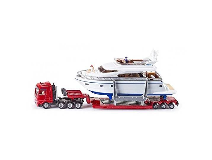 siku 1849, Heavy Load Transporter with Yacht, 1:87, Metal/Plastic, Multicolour, Rubber tyres