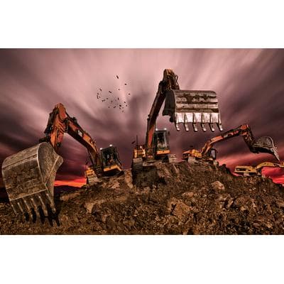 Fototapete PAPERMOON "Photo-Art PETER MAJKUT, INVASION", bunt, B:3,5m L:2,6m, Vlies, Tapeten