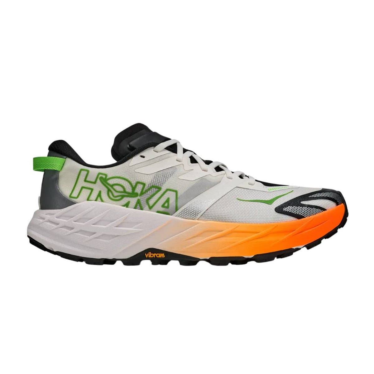 Scarpe Hoka Speedgoat 7 Bianco Arancione AW26, Taglia EU 45 1/3 Uomo