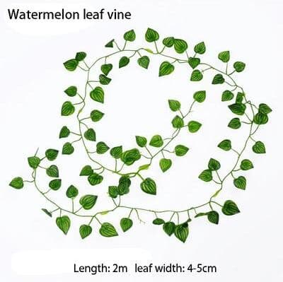 Uplift Essentials Artificial Ivy Leaf Garland   Lush Greenery Hanging Vines watermelon 10m (5 String)