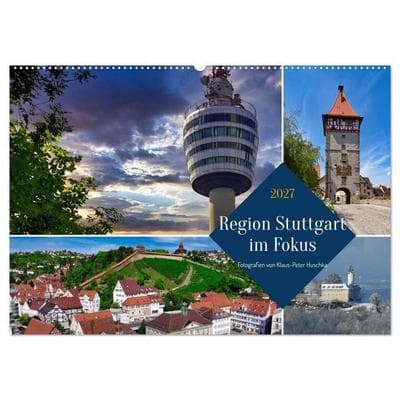 Region Stuttgart im Fokus (Wandkalender 2027 DIN A2 quer), CALVENDO Monatskalender