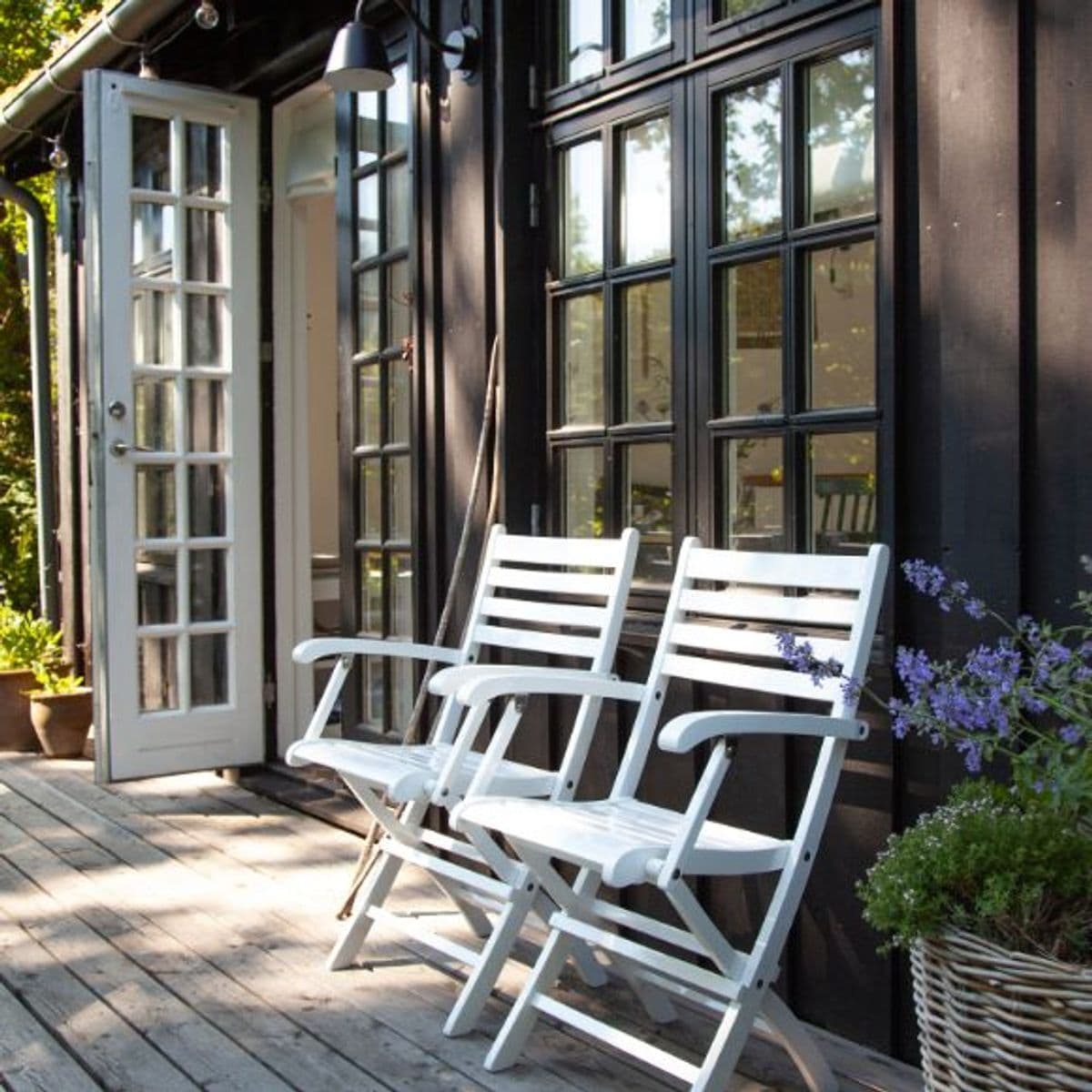 Cinas York Klappstol Hvit