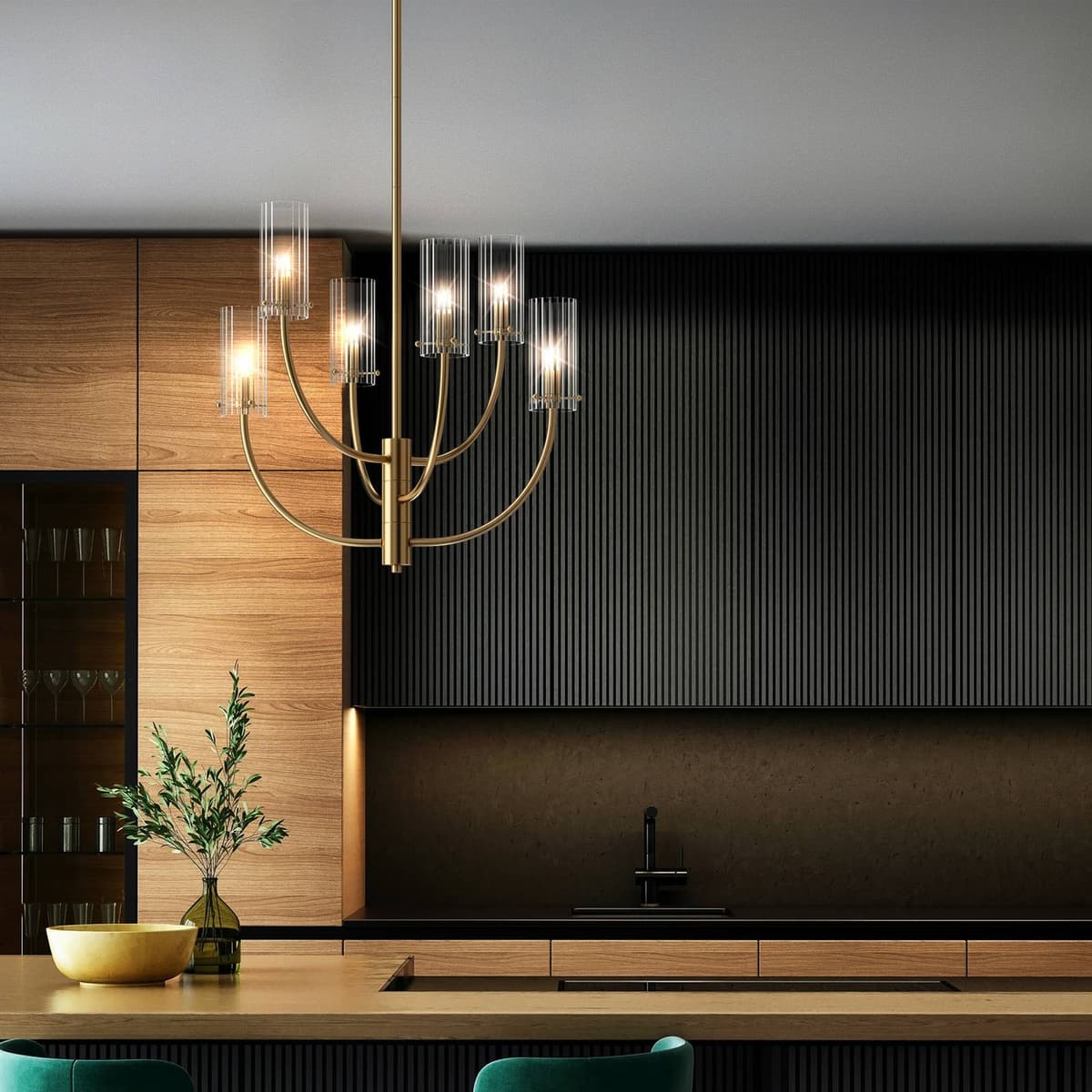 Maytoni Lampa wisząca Arco, możliwość ściemniania, mosiężny / złoty, salon / jadalnia, metal, nowoczesny