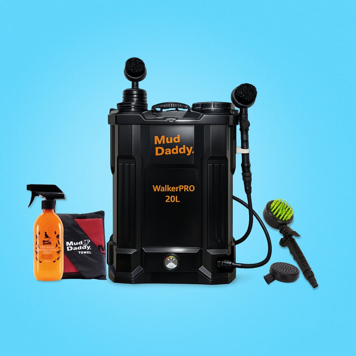 WalkerPRO® 20L Battery-Powered Dog Washer – Professional Grade