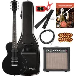Rocktile L-100 BL E-Gitarre Black