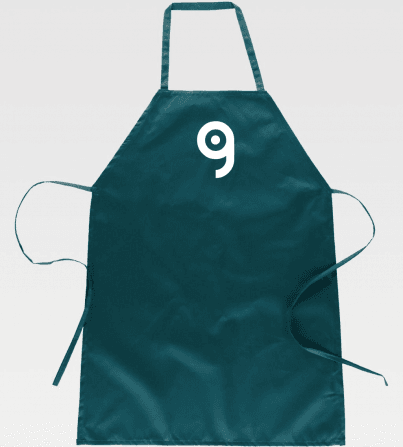 Grembiule lungo 90x70 cm, senza tasche, poliestere-cotone Personalizzate o neutre Workteam