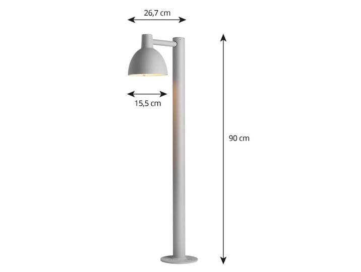 Tuinpadverlichting Toldbod, alu / grijs / zink, Aluminium, Design, Tuinpad verlichting