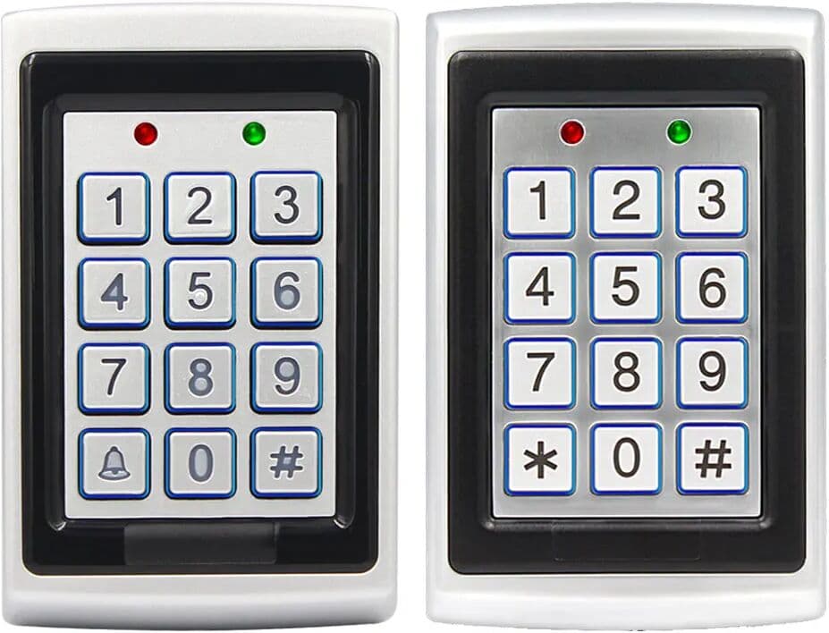 Asia-Teco RFID Metal Access Control Keypad Waterproof Rainproof Cover Outdoor Door Opener Electronic Lock System K7612 K7612N