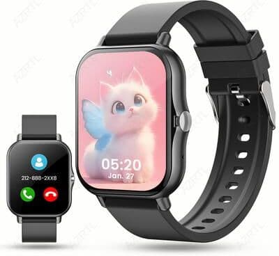 Fusion Finds Stylish Smartwatch With Full Touch Screen, Smart Notifications & Custom Watch Faces black