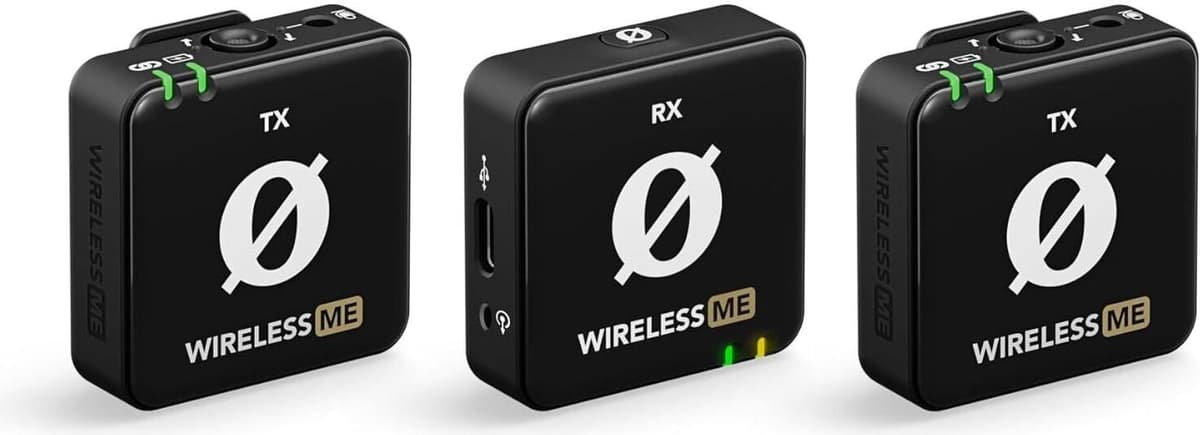 RØDE Wireless ME Dual Set – Ultra-Compact Wireless Microphone System Black, New