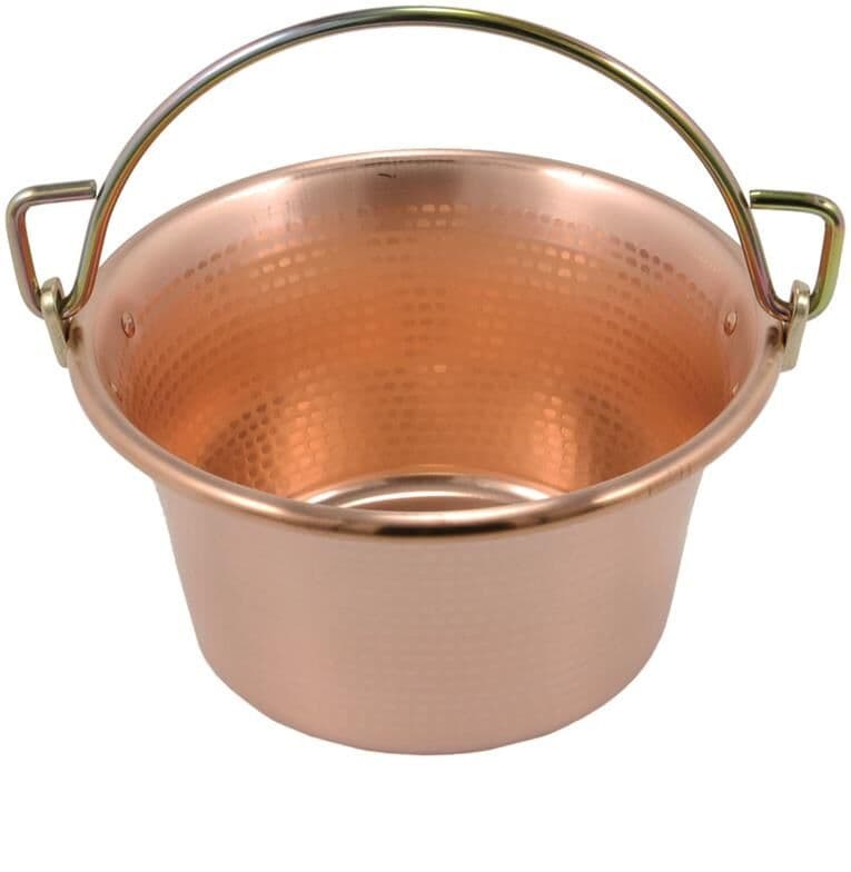 L.A.R. Paiolo con Maniglia 28 cm Rame Stagnato