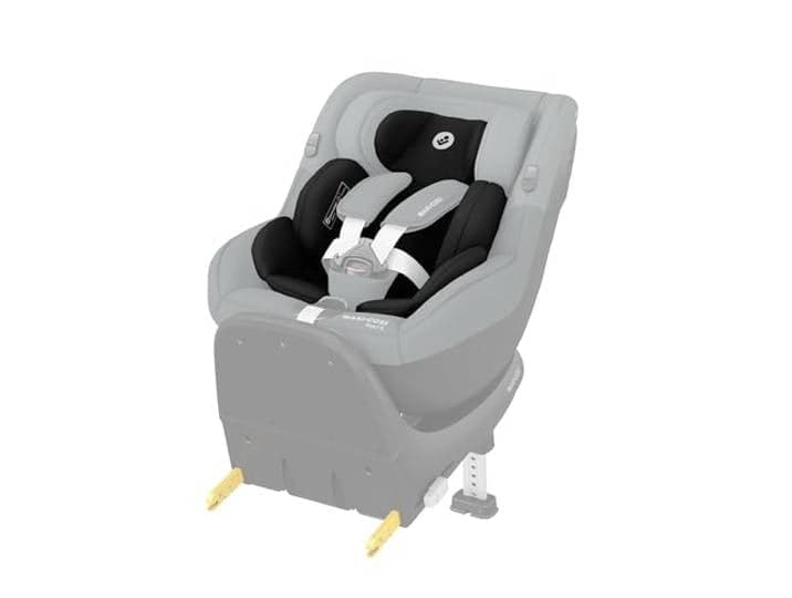 Maxi-Cosi Pearl S-zitverkleiner voor baby's, Autostoel baby-zitverkleiner, 0-3 m, 40-60 cm, Machinewasbare autostoel voor Pearl S-autostoel, Eco Care-stof, Authentic Black