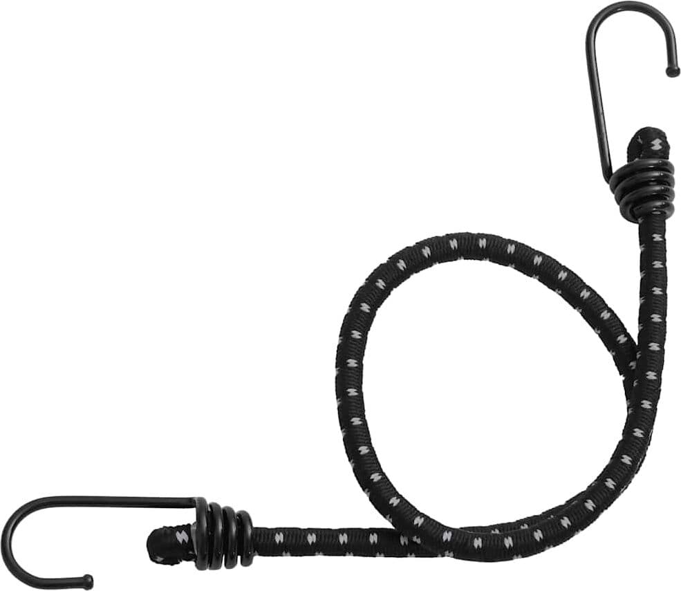 vidaXL Cordes élastiques avec bandes réfléchissantes et crochets 50pcs