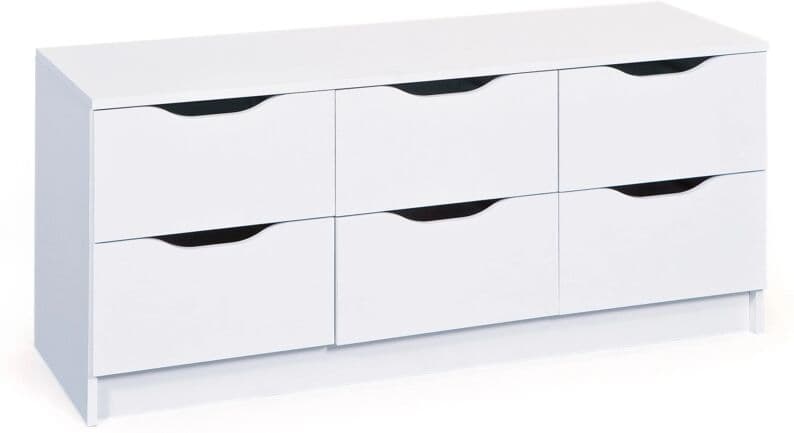 Inter Link CASSETTIERA 6C VERNICIATO BIANCO