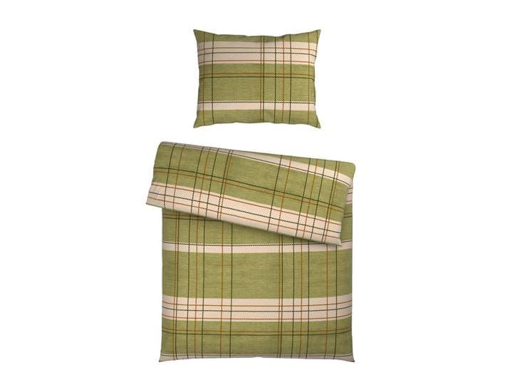 Novel Bettwäscheset, Grün, Textil, Abstraktes, 160x210 cm, pflegeleicht, atmungsaktiv, schadstoffgeprüft, Heimtextilien, Bettwäsche, Bettwäsche, Satin Bettwäsche