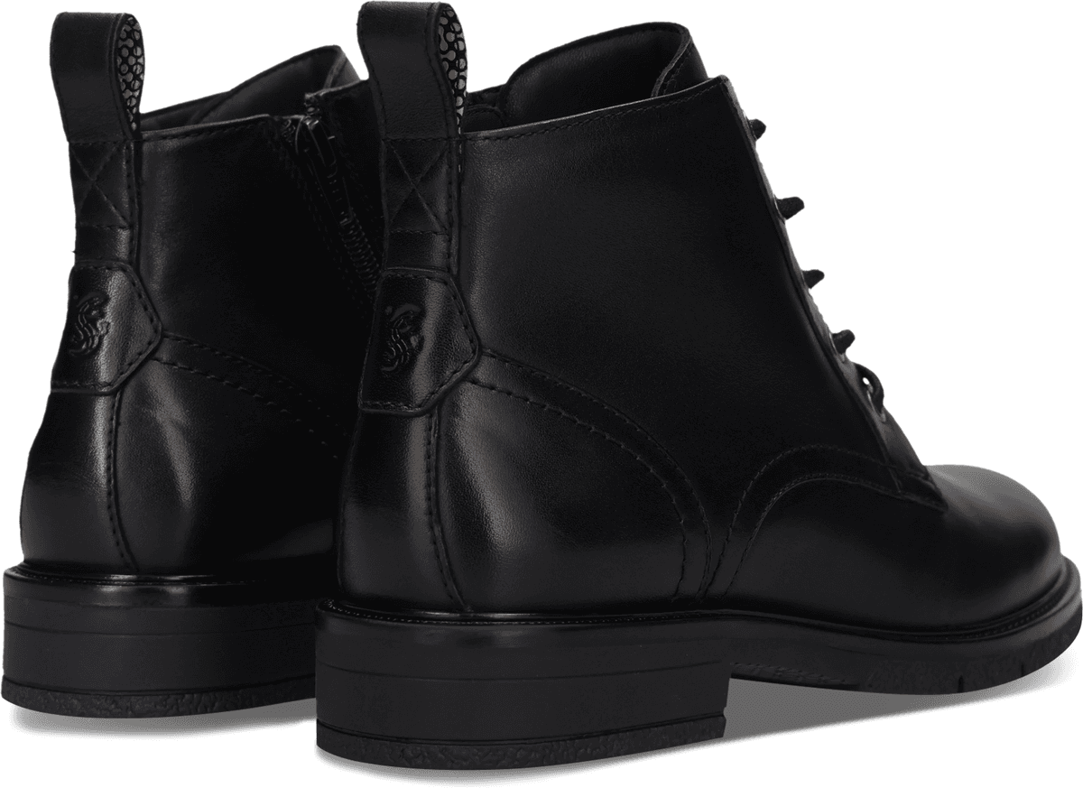 Schnürstiefelette SALAMANDER "Bebra", Damen, Gr. 42, schwarz, Schuhe Schnürstiefelette, Schnürboots, Business-Stiefelette mit Reißverschluss