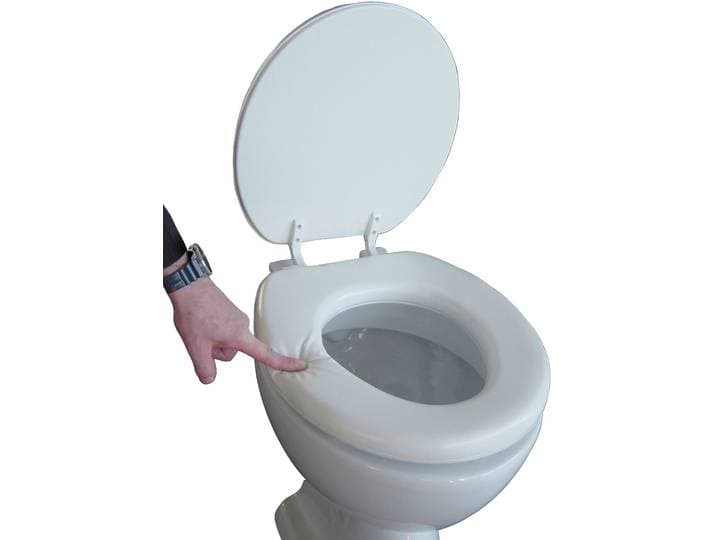 WC-Sitz ADOB Soft , weiss (weiß), B:36,5cm L:44cm, Duroplast, WC-Sitze, WC-Sitz, gepolstert aus Schaumstoff