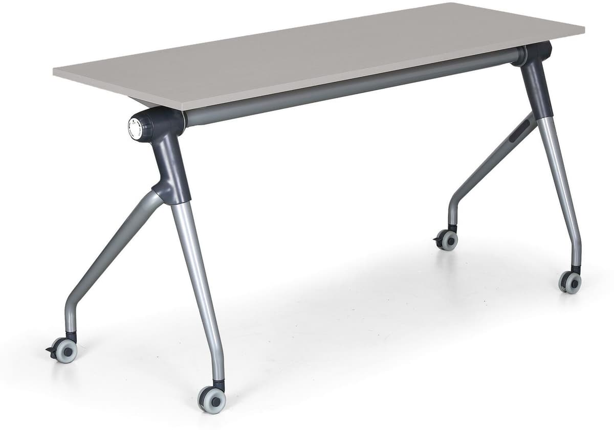 B2B Partner Skládací jednací stůl se sklopnou deskou TRAINING PLUS, 145x45 cm, šedá