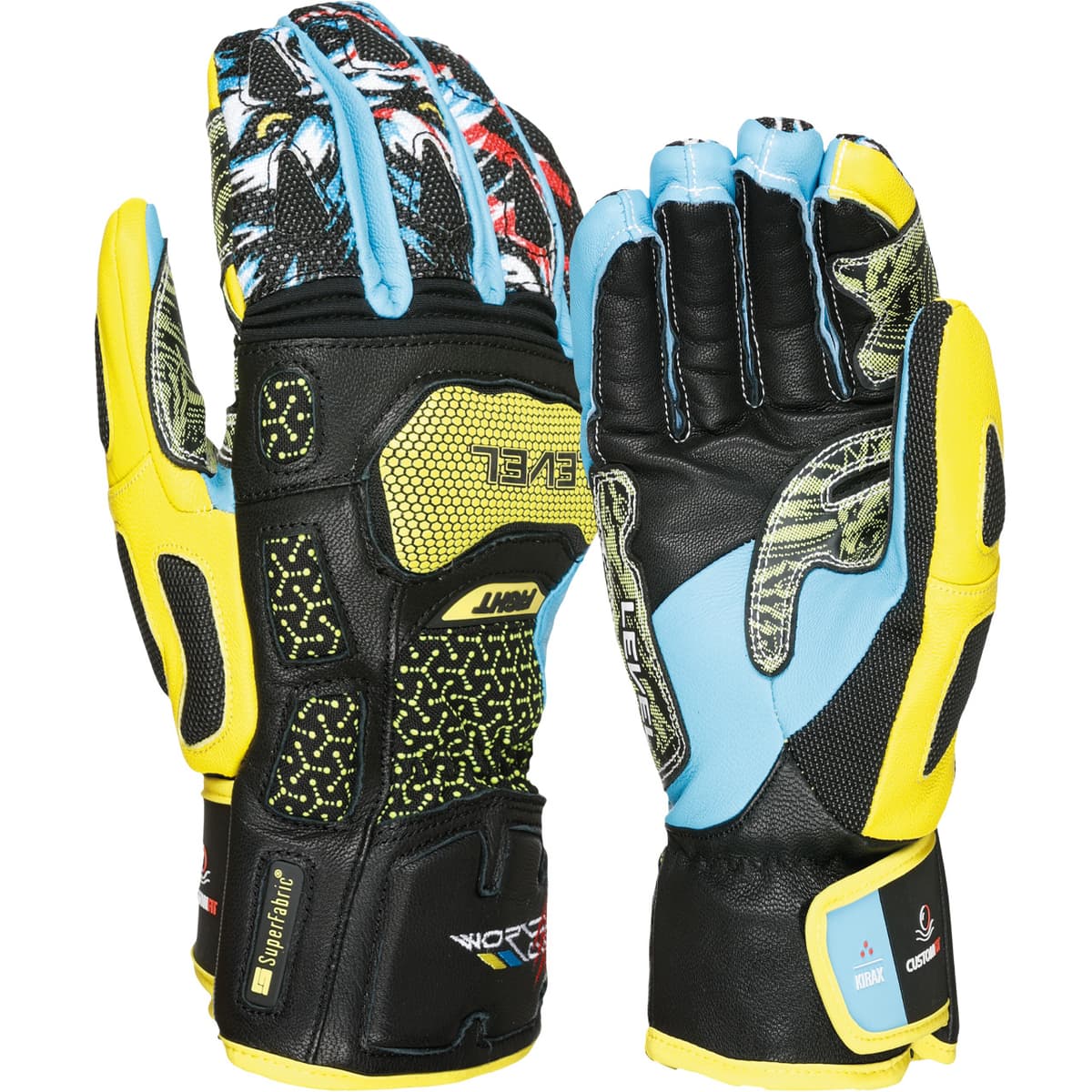 Level Rennhandschuh SQ CF yellow/blue - 9,5