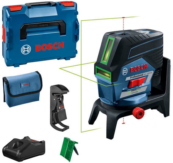 Laser combinazione bosch gcl 2-50 cg con batteria 1x 2.0ah in set +...