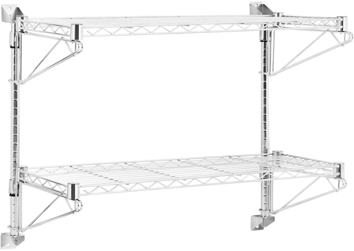 Raft de perete - 2 rafturi - 90 cm - Royal Catering RCMR-1800P56