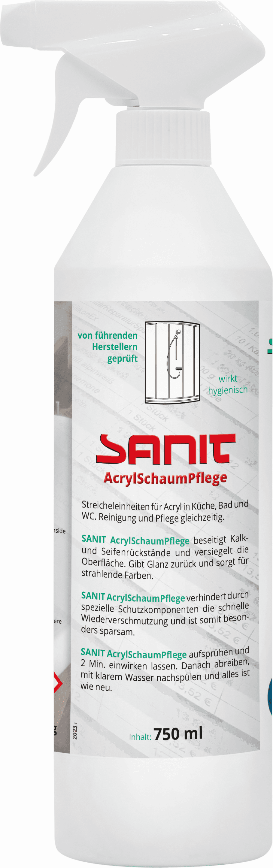 Sanit soin acrylique 3040 750 ml, flacon