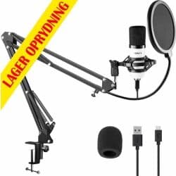 CMS300W Studio Mikrofonsett USB Hvit TILBUD NU