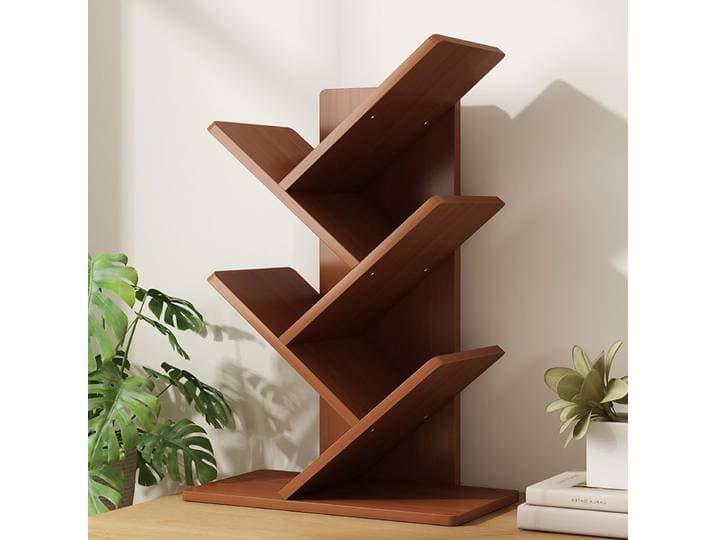 Support de rangement d'étagère de bureau, support de CD multifonctionnel sur pied, facile à ranger pour un usage domestique, Structure d'arbre multicouche