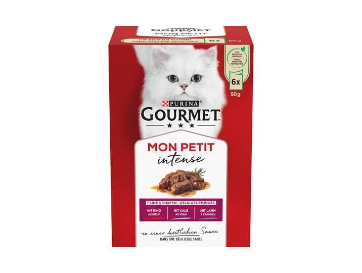 Gourmet Mon Petit Katzenfutter in Sauce Fleisch 6x50g