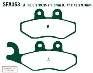 EBC Brakes SFA353HH Plăcuțe de frână