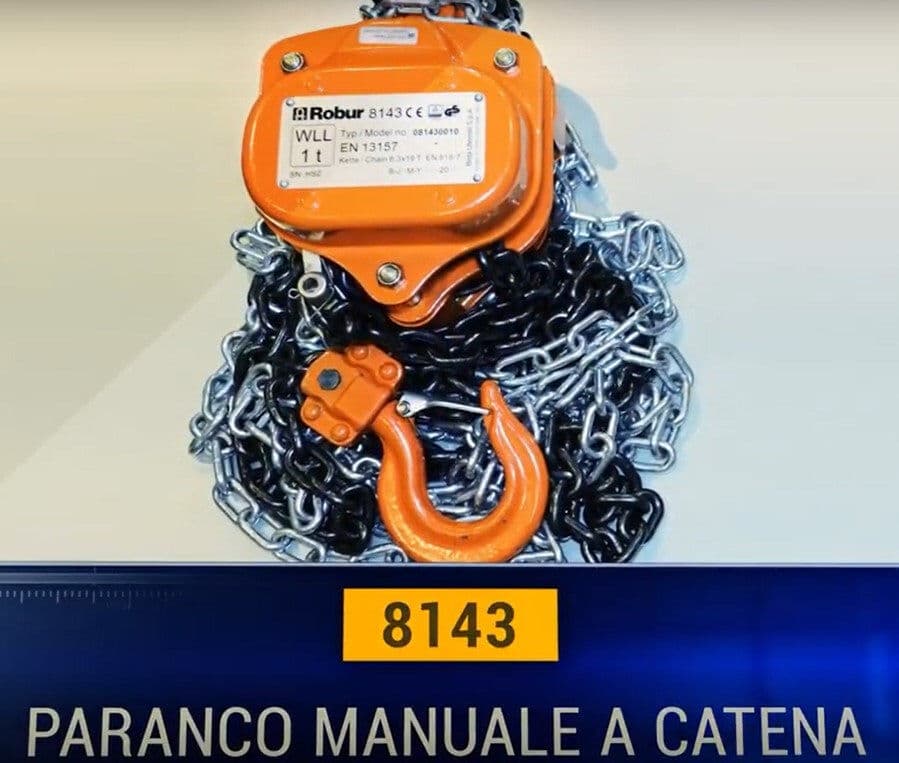 Beta 8143 081430030 Paranco manuale a catena 3000 Kg EN13157