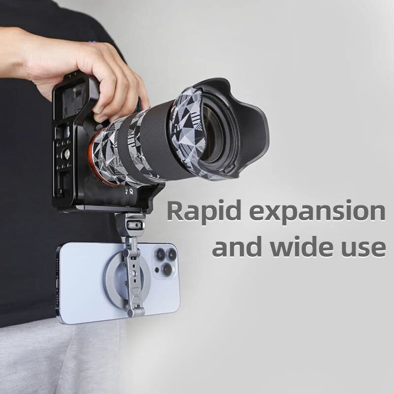XILETU Foldable Magnetic Phone Holder Camera Rabbit Cage Tripod Universal External Magsafe Accessory for iPhone 15 14 13 12