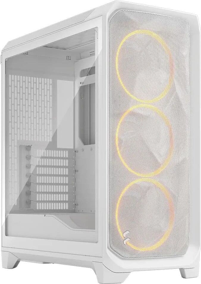 Caixa Extended-ATX Meshify 3 RGB Tempered Glass Clear Tint (Branco) - FRACTAL DESIGN