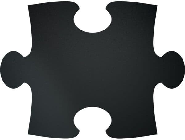 Securit Silhouette Puzzle Kridttavle, 6 Stk.