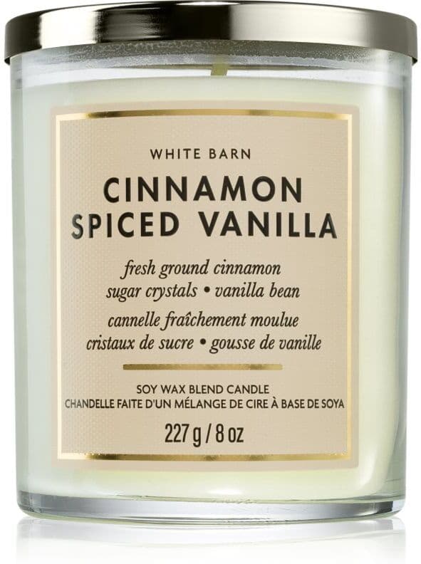 Bath & Body Works Cinnamon Spiced Vanilla αρωματικό κερί 226 γρ