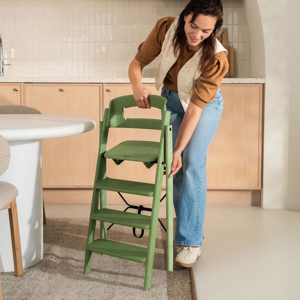 KAOS KLAPP Barnestol, Komplett Bundle Mineral Green