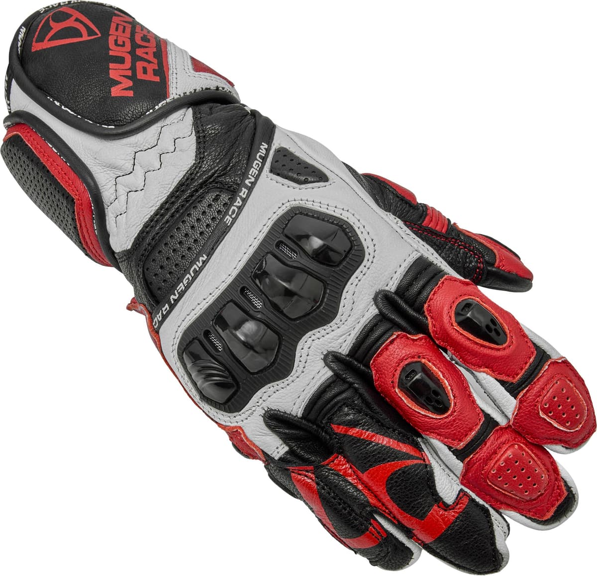 MUGENRACE Chili Sport Motorrad Handschuhe G-MNR-2161-BLWHR-M