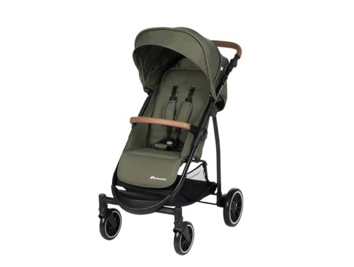 Bebeconfort Ingenious, compacte kinderwagen, comfort met ligpositie, vanaf de geboorte tot 4 jaar, tot 22 kg, mineraalgroen