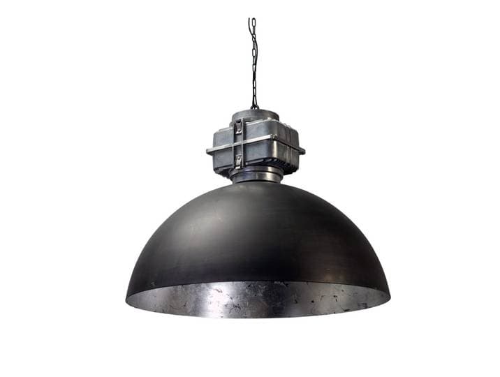 Industrie hanglamp Industria 80 Block gunmetal met zinkgrijs Masterlight - 2201-30-37-BL