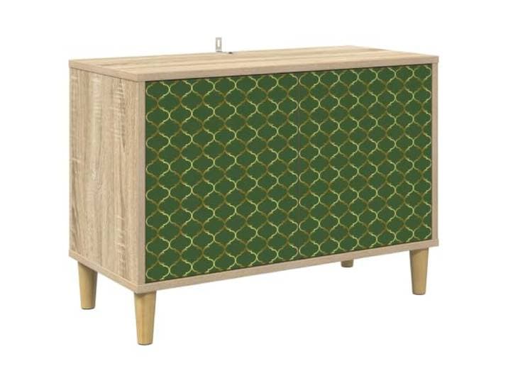 GKMBCVDFR TV-Schrank Sonoma Holzwerkstoff 69x33x50 cm Robuste Holzwerkstoff-Konstruktion, dekoratives Muster, erhöhte Füße, pflegeleichte Oberfläche, viel Stauraum