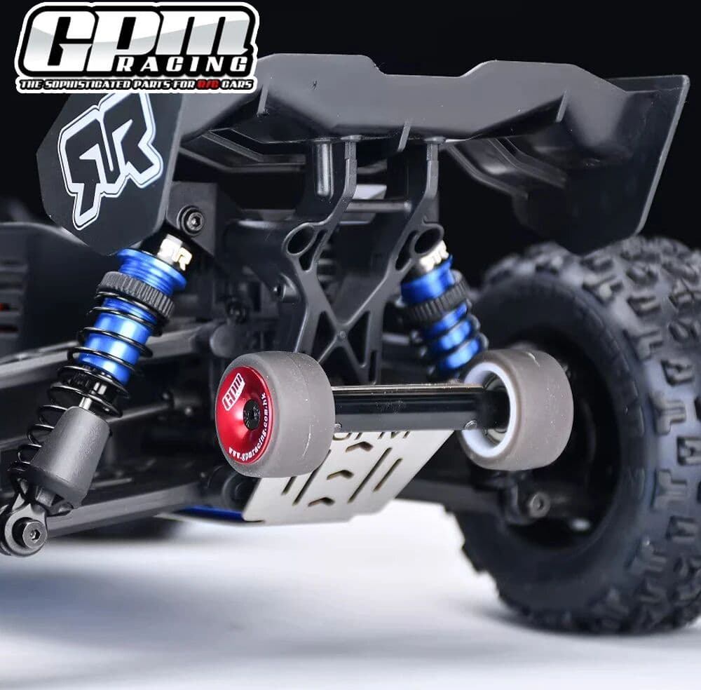 NONE GPM Meta Stainless Steel Rear Bumper Skid Plate Bearing Wheelie Bar for ARRMA 1/16 MINI KRATON 3S ARA2508S ARA2508 Monster Truck
