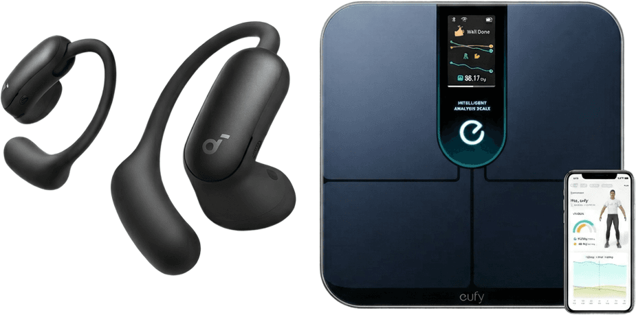 eufy Smart Scale P3 with soundcore AeroFit 2 Pro