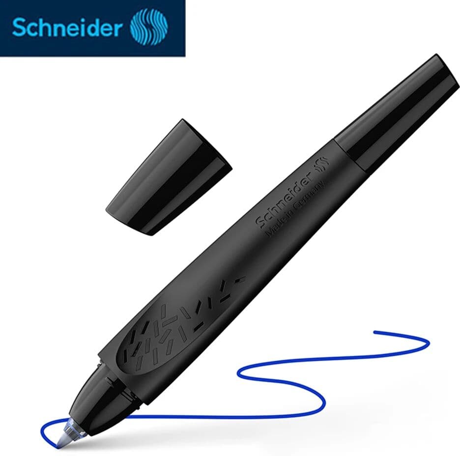 Smodapen German Schneider Straight Liquid Gel Pen Correction Posture Soft Grip Replaceable Ink Bag Student Adult Writing School Supplies