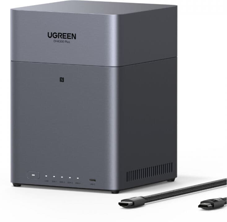 UGREEN Nasync Dh4300 Plus Diskless Eu + Hdmi Kabel